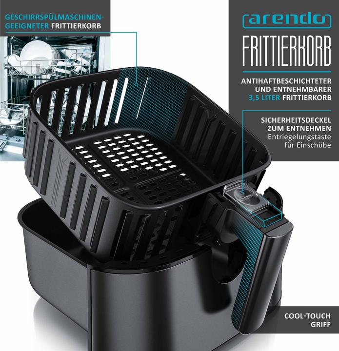 Actual product image Arendo FUNFRY Hot Air Fryer