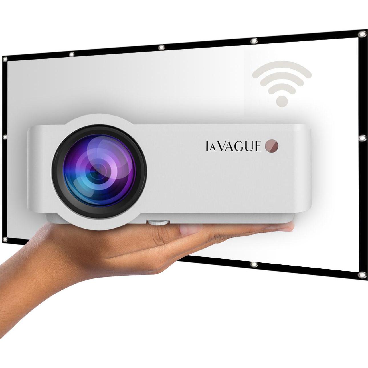 La Vague Bundle Wi-Fi LV-HD340 (HD, 2500 lm), Proiettore, Bianco