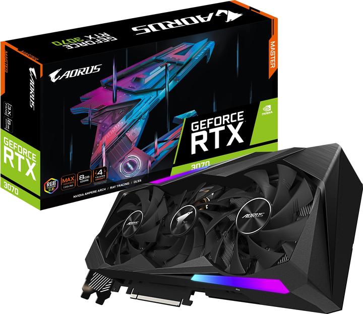 Actual product image Gigabyte Aorus GeForce RTX 3070 Master (8 GB)