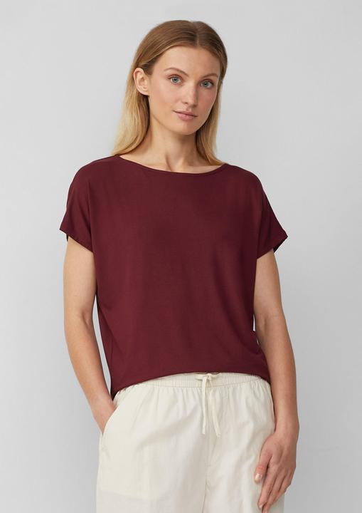 Produktbild S.Oliver T-Shirt Fliessendes Jersey-Shirt mit überschnittenen Schultern (38)