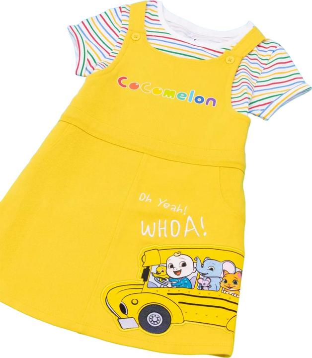 Immagine prodotto Cocomelon Oh Yeah! Whoa! Abito Scamiciato Set Ragazze (98)
