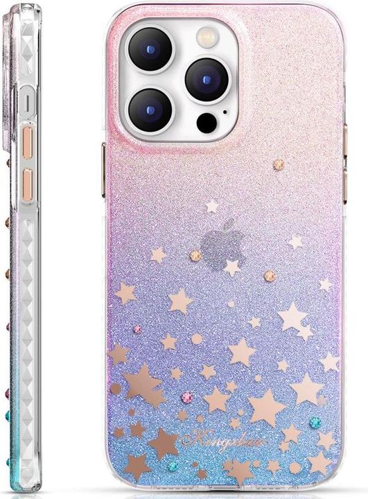 Actual product image Kingxbar Heart Star series case for iPhone 14 Pro Max case with zodiac stars (Apple iPhone 14 Pro Max)