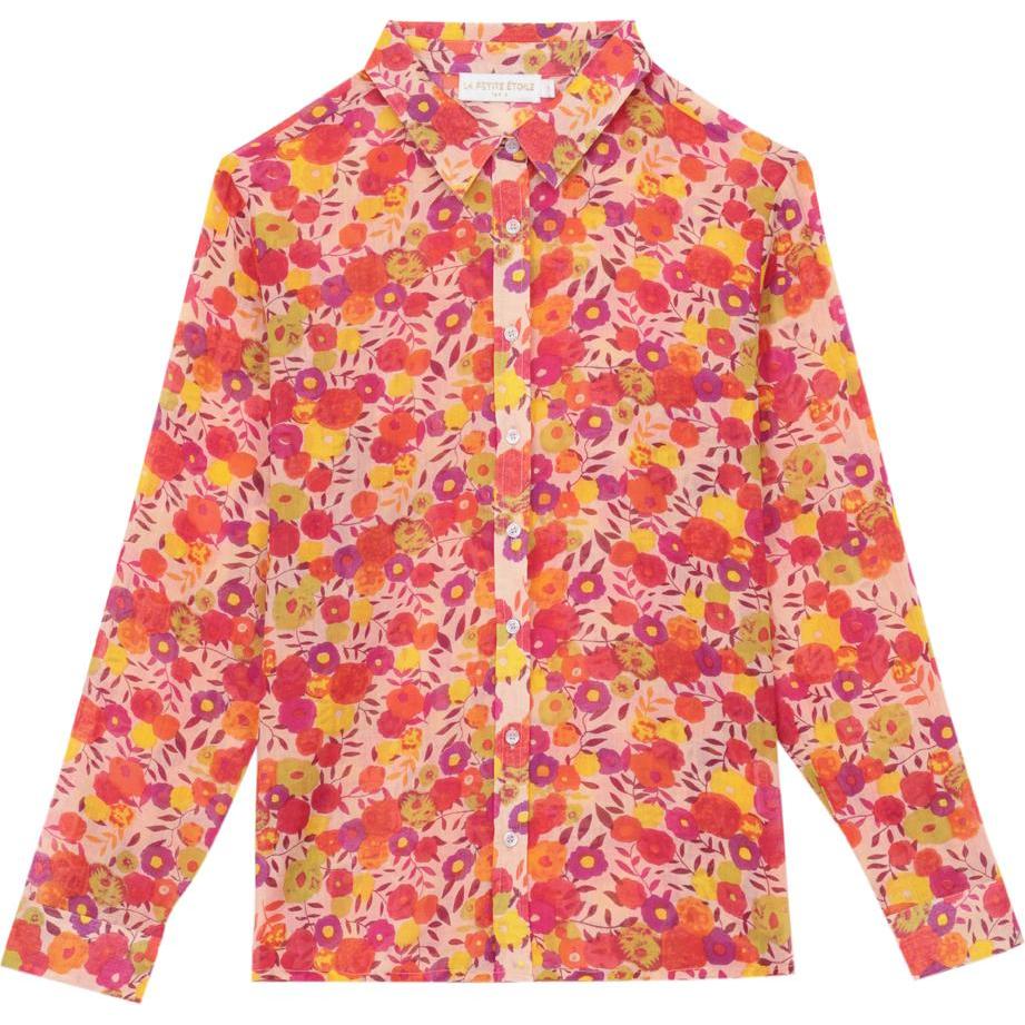 La Petite Étoile, Damen, Hemd, damenhemd cosmos, Rot, (36)