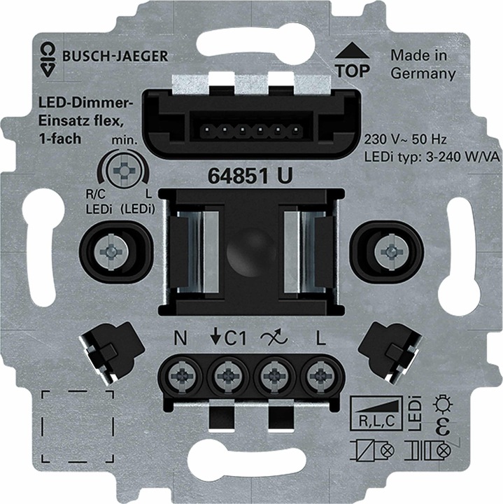 Produktbild Busch-Jaeger LED-Tastdimmer-Einsatz flex 64851 U