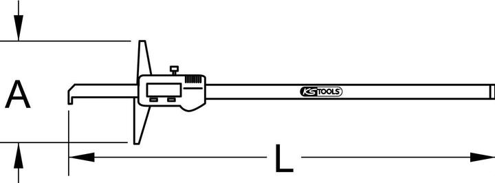 Actual product image KS Tools Digital depth caliper (58 cm)