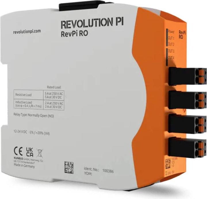 Image du produit Kunbus Revolution Pi by RevPi RO PR100386 Module d'extension PLC 24 V (Bouclier)