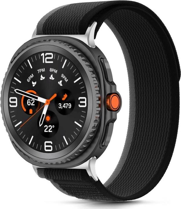 Produktbild Tech-Protect Nylon Stripe Strap Samsung Galaxy Watch 8/8 Classic - Black