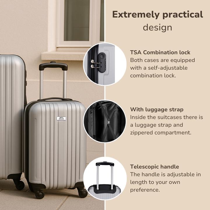 Produktbild Slazenger Trolley Set 18/26" 2pcs Silver