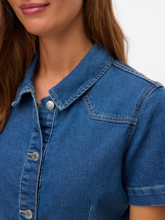 Immagine prodotto Vero Moda VMAMANDA Kurzes Kleid Jeanskleid (L)