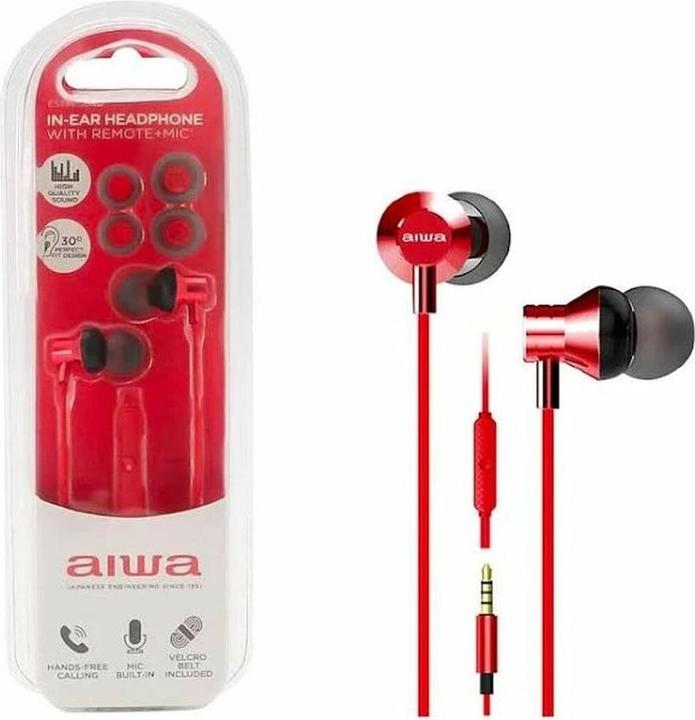 Actual product image Aiwa ESTM-50RD red (Cable)