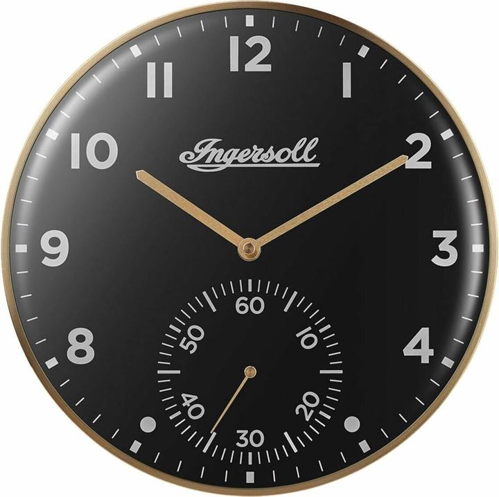Ingersoll 1892 Ingersoll IC003GB Wanduhr mit kleiner Sekunde im retro Look 30 cm (30 cm)