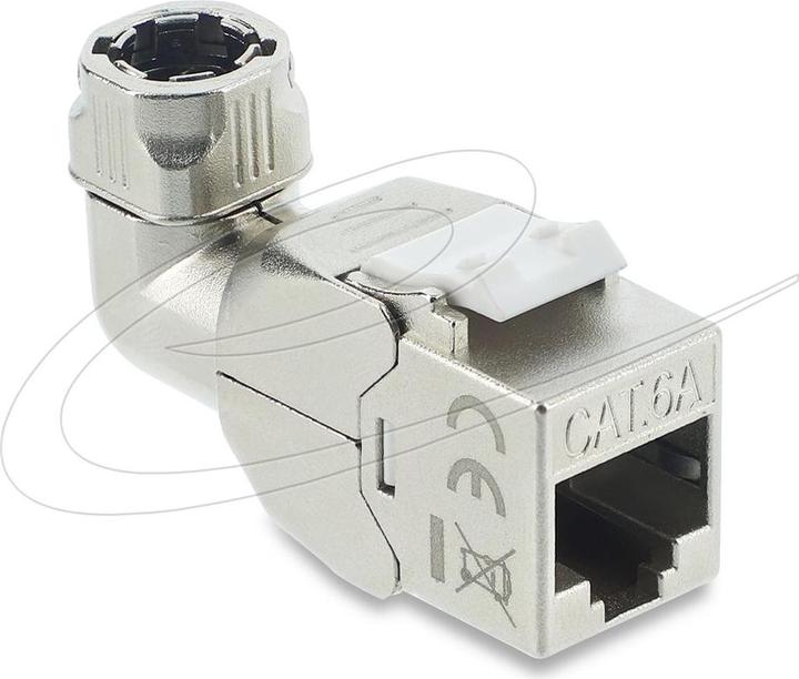 Actual product image Delock Keystone Modul RJ45 Buchse zu LSA Cat.6A werkzeugfrei (Keystone module)