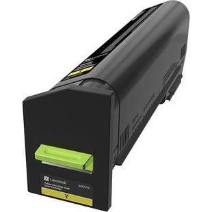 Lexmark, Toner, CORPORATE TONER CARTR YELLOW 82K2UYE 55K PAGES UC F/CX860 MSD NS SUPL (Y)