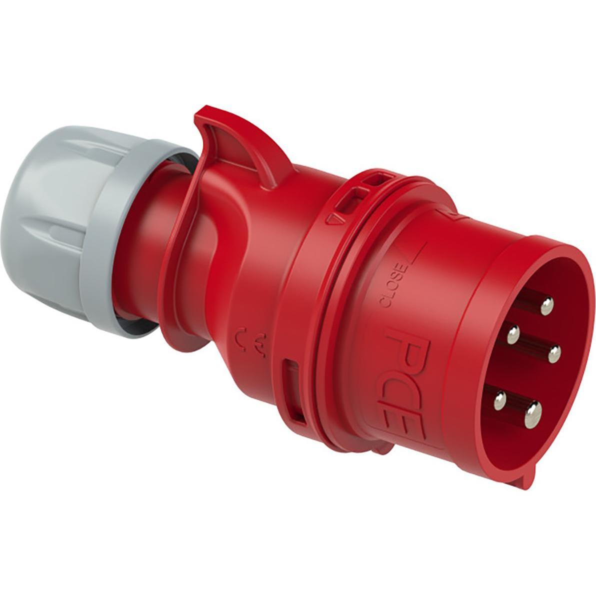 PCE, Spina + Connettore, 102224 CEE-Stecker 32A 5p 400V 6h rot