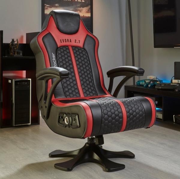Productafbeelding X Rocker Beeldscherm Evora 2.1 audio sans-fil Noire/Rouge