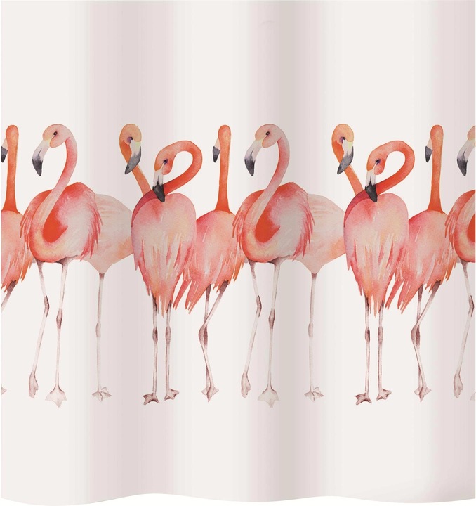 Actual product image Diaqua Shower curtain textile Flamingo (180 x 200 cm)