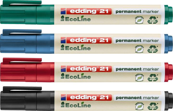 Actual product image Edding Permanent marker 21 (Multicoloured, 3 mm, 4 x)