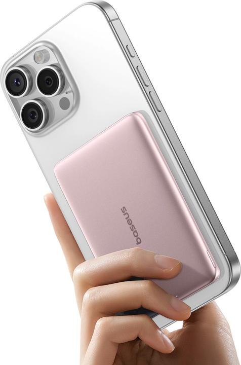 Image du produit Baseus PicoGo AM41 20W Powerbank magnétique 5000mAh Nebula Pink (5000 mAh, 20 W)