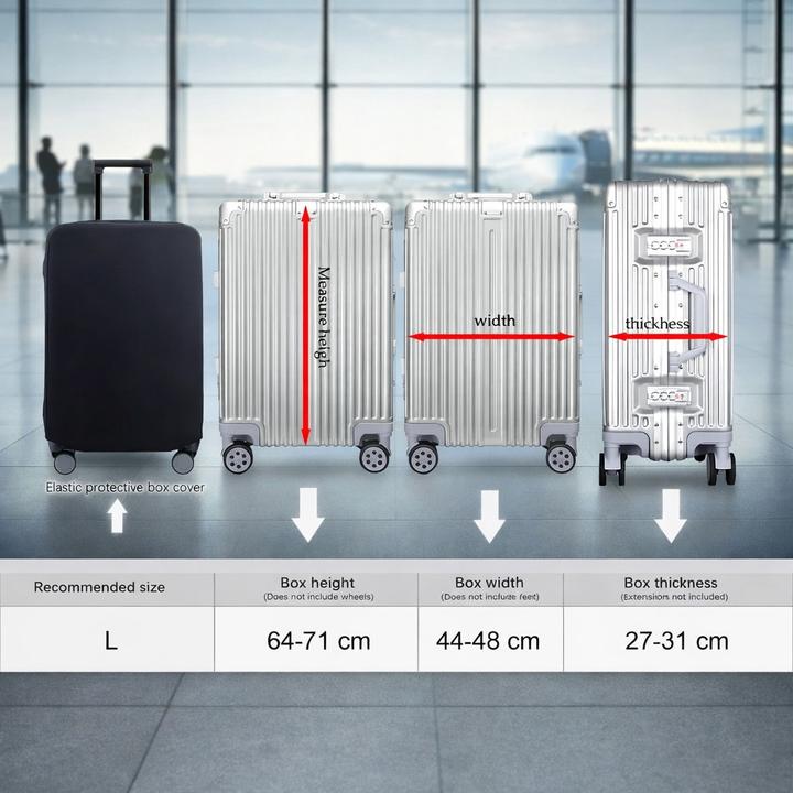 Immagine prodotto ASMI Kofferhülle – Elastischer Kofferschutz – Grösse L