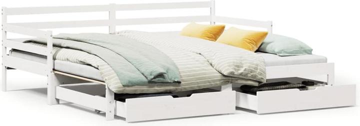Produktbild vidaXL Tagesbett Ausziehbar mit Schubladen (90 x 190 cm)