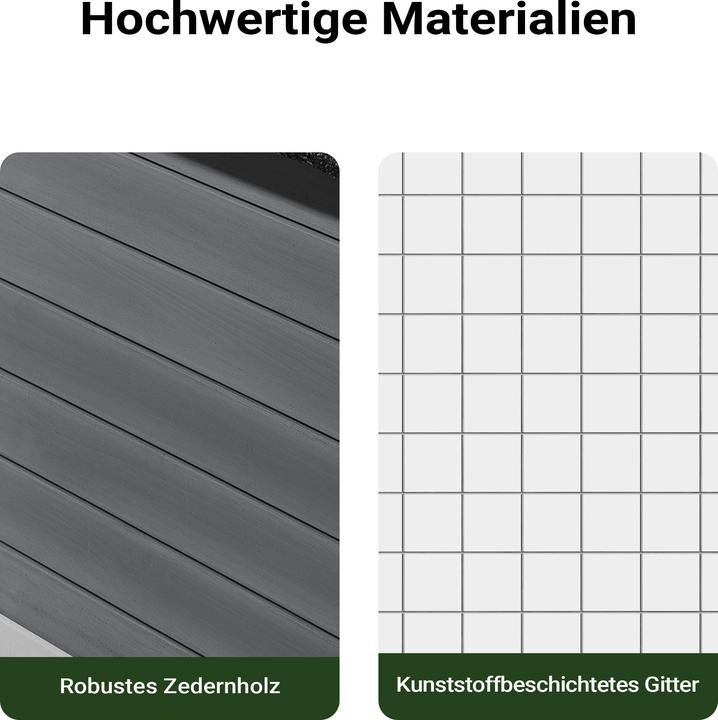 Produktbild Wiltec Hühnerstall 1440x525x685mm Freilauf Holz Hühnerhaus Kotwanne Freigehege