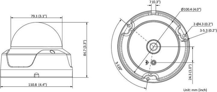 Produktbild HiLook IPC-D180H LAN IP Überwachungskamera 3840 x 2160 Pixel