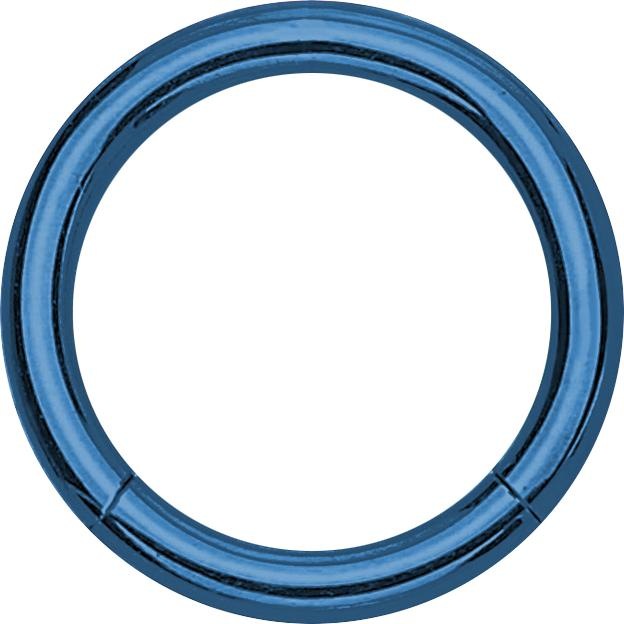 Star Piercing Segmentring klappbar dunkelblau (ohne Messing, Chirurgenstahl 316L)