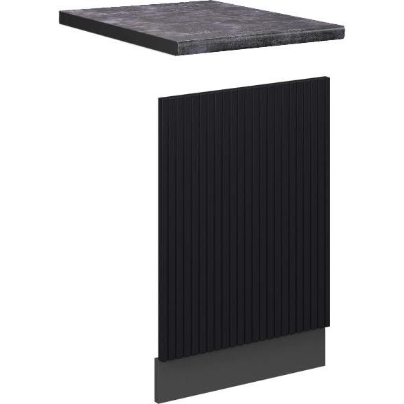 Vicco Frontblende Fame-Line, Geschirrspüler Zubehör, Schwarz