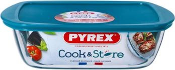 Image du produit Pyrex Bol en verre avec couvercle, rectangulaire, 28 x 20 cm, 2,6 l (2.50 l)
