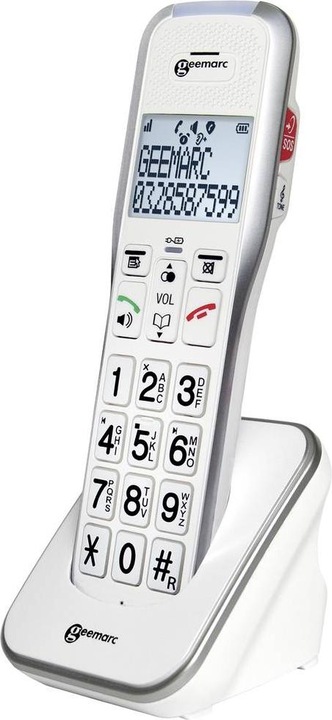 Produktbild Geemarc AMPLIDECT 595-2 PHOTO Schnurloses Seniorentelefon Anrufbeantworter, Foto-Tasten Beleuchtetes Display