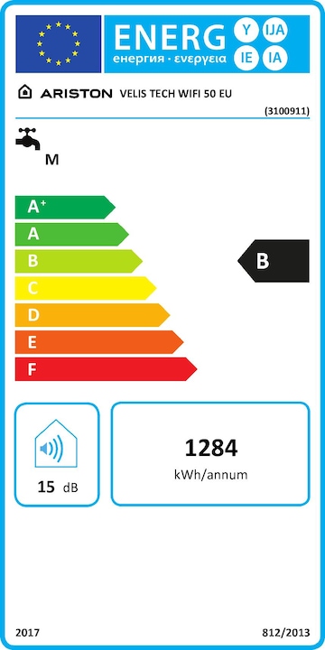 Energy Label GCS VELIS TECH WIFI 50 EU 3100911