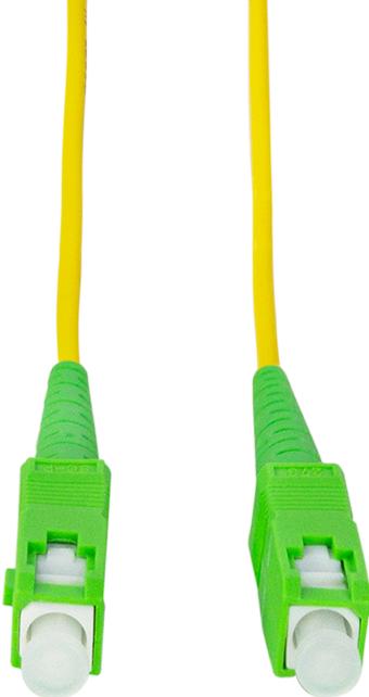 Produktbild LogiLink LWL Patchkabel, 2x SC-Simplex, OS2, 1,0 m, gelb SC-Simplex Stecker (1 m)