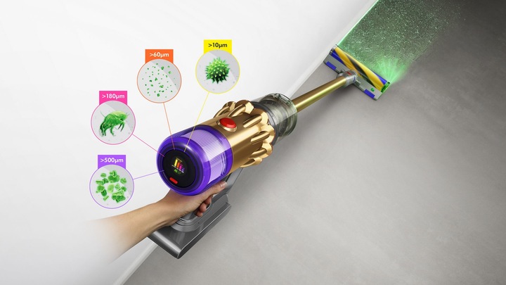 Actual product image Dyson V12 Detect Slim Absolute bagless cordless upright hoover with 2-year guarantee