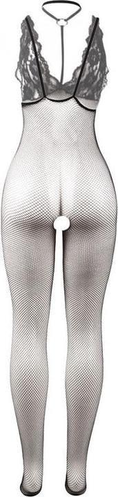 Produktbild Subblime 951993 Schwarz Transparenter Netz-Bodystocking Mit Schrittfreiem Unterteil Eine Grã–Sse (S)