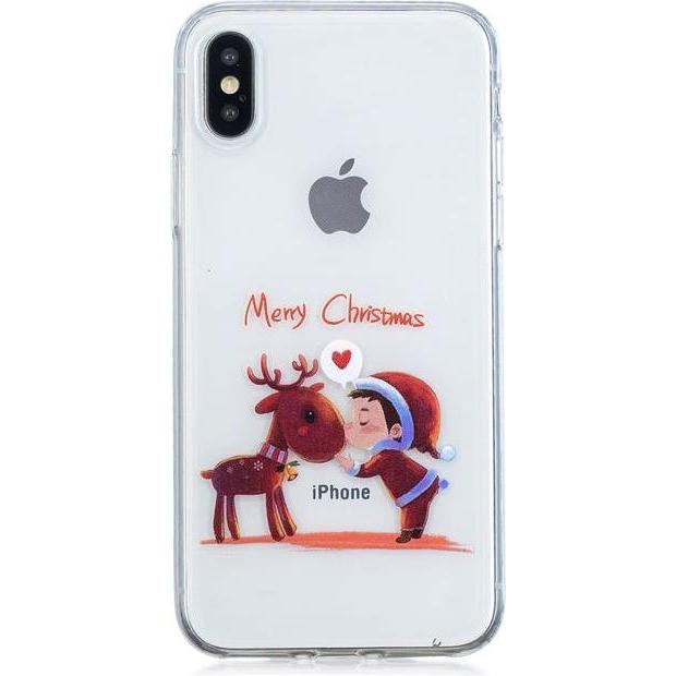 MU Style Softcase mit Weihnachtsmuster (Apple iPhone XS Max), Smartphone Hülle, Mehrfarbig