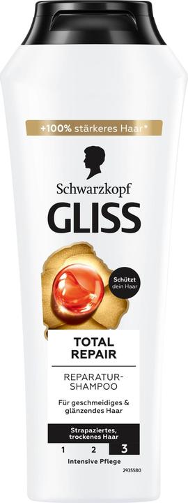 Actual product image Gliss Total Repair Shampoo (Liquid shampoo, 250 ml)