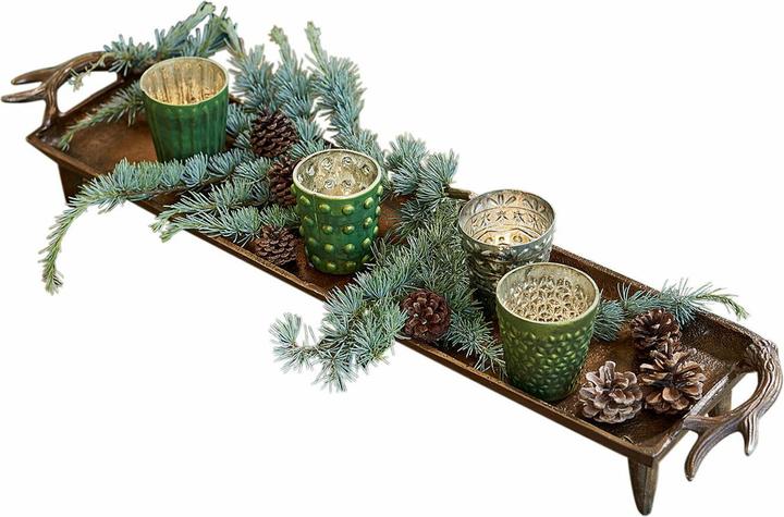 Produktbild Loberon Tablett Donia antikmessing