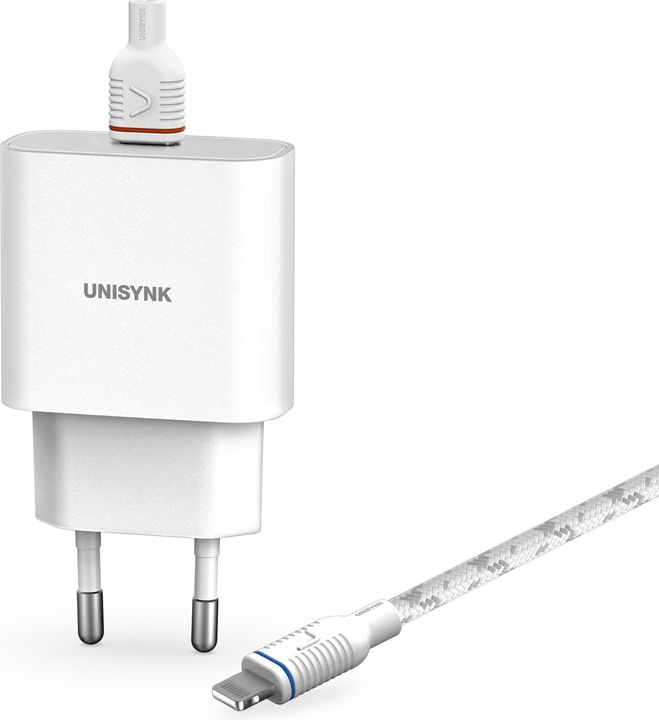 Productafbeelding Unisynk 10388 mobiele lader Universeel Wit AC Snelladen Binnen (20 W)