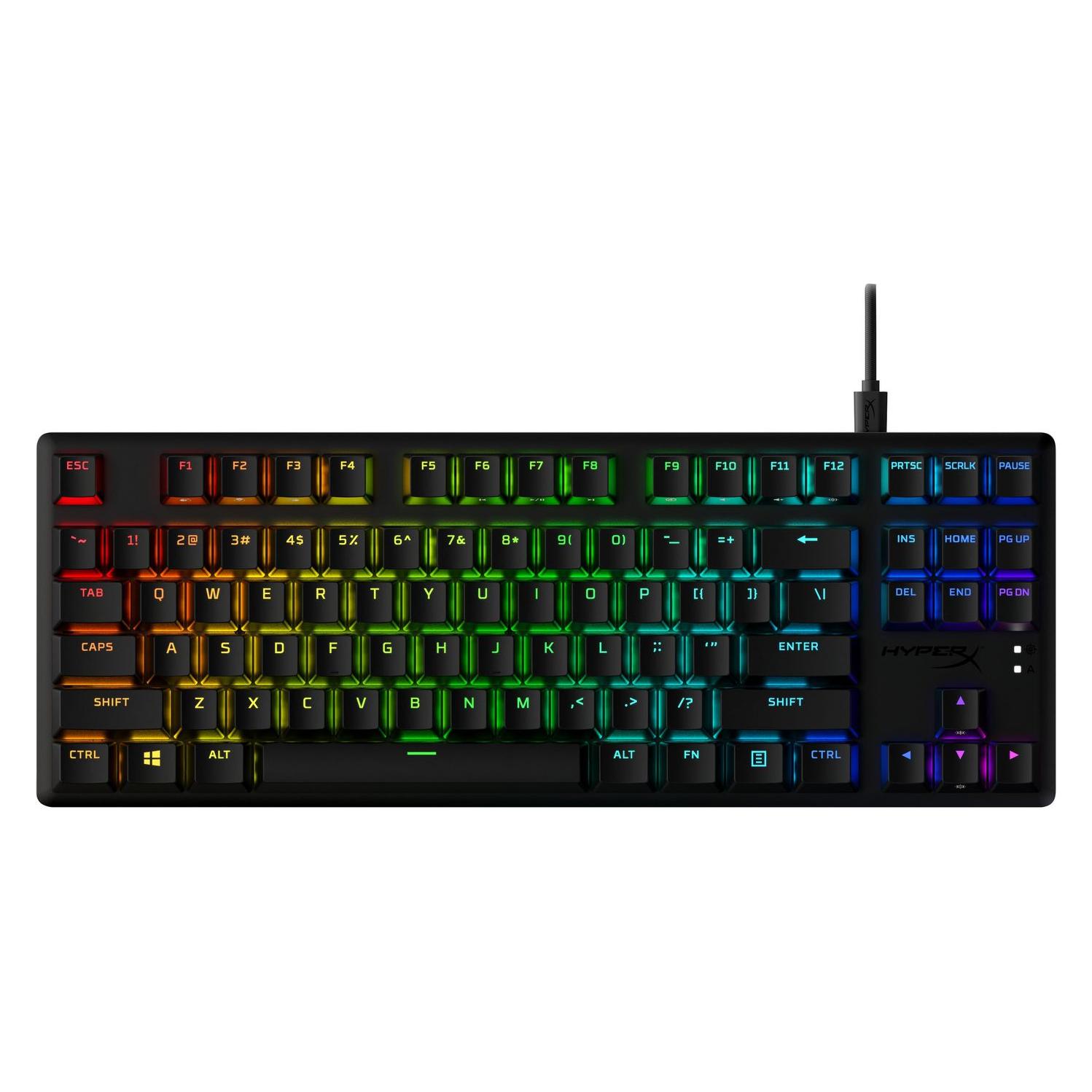 HP Alloy Origins Core PBT HX Blue - Mechanical Gaming Keyboard (DE, Kabelgebunden), Tastatur, Schwar