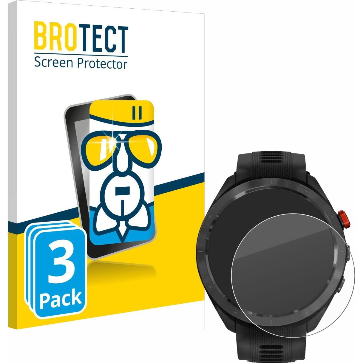 BROTECT AirGlass Panzerglasfolie, Smartwatch Schutzfolie, Transparent