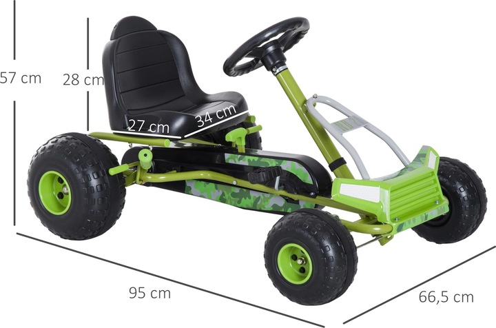 Actual product image Homcom Pedal car