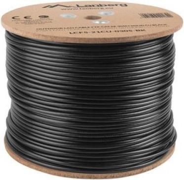 Produktbild Lanberg LCF5-21CU-0305-BK Netzwerkkabel 305 m Cat5e F/UTP (FTP) Schwarz (F/UTP, CAT5e, 305 m)