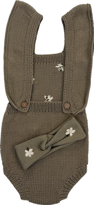 Produktbild Zemabell Premium Strick-Romper "Blossom" (74, 80)
