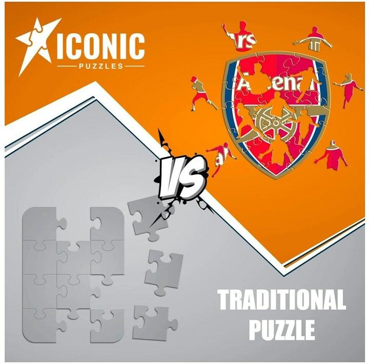 Produktbild Iconic Arsenal FC - Logo - Holz Puzzle Grösse S (150 Teile) (150 Teile)