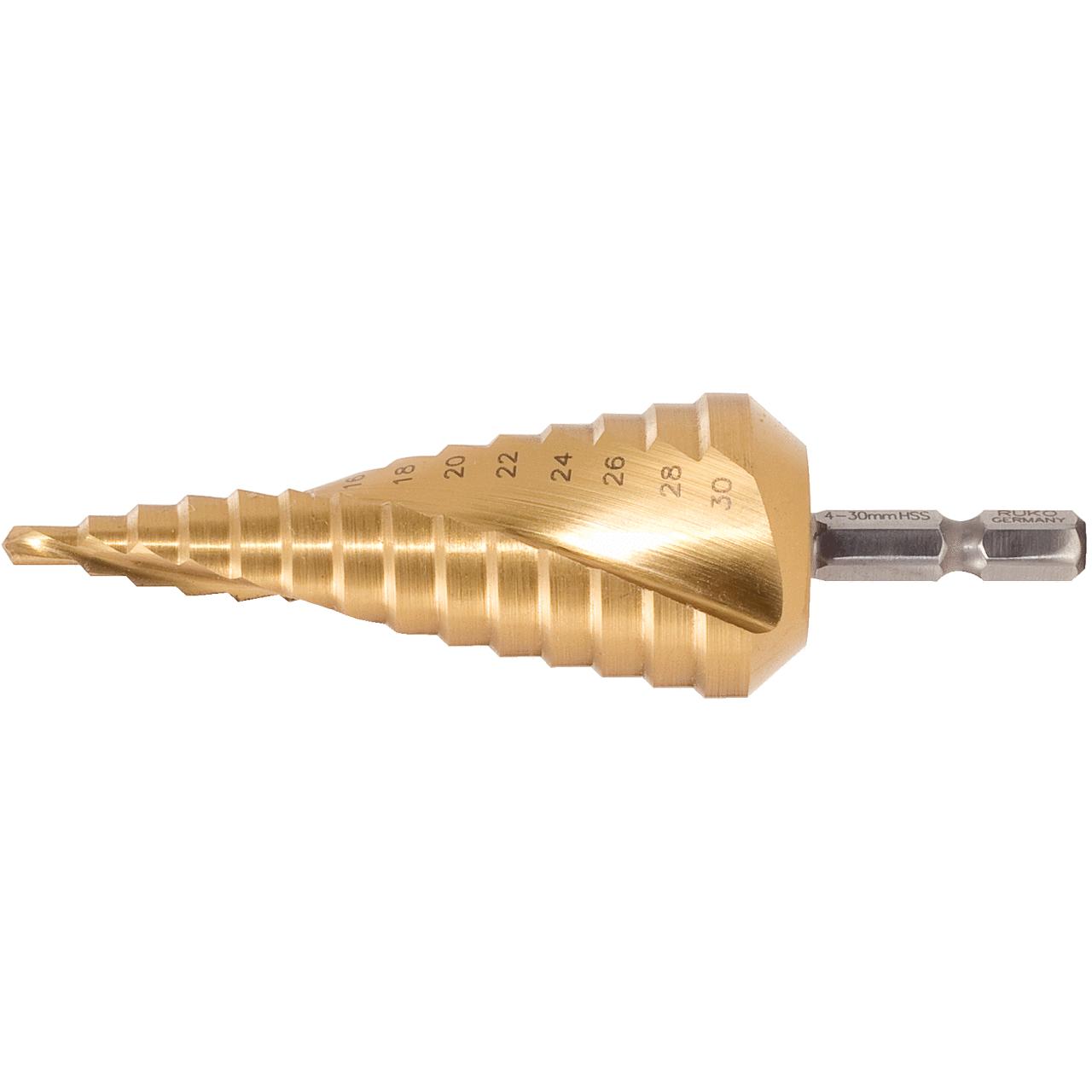 KS Tools, Bohrereinsatz, HSS-TiN Stufenbohrer (32 Millimeter)