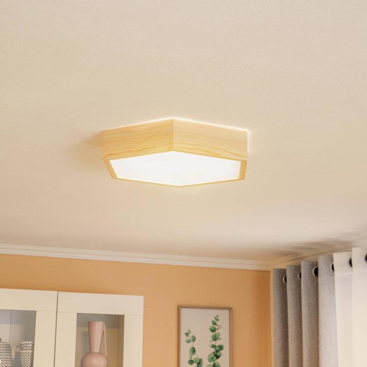 Image du produit Envostar Plafonnier Hagen, pin naturel (E27)