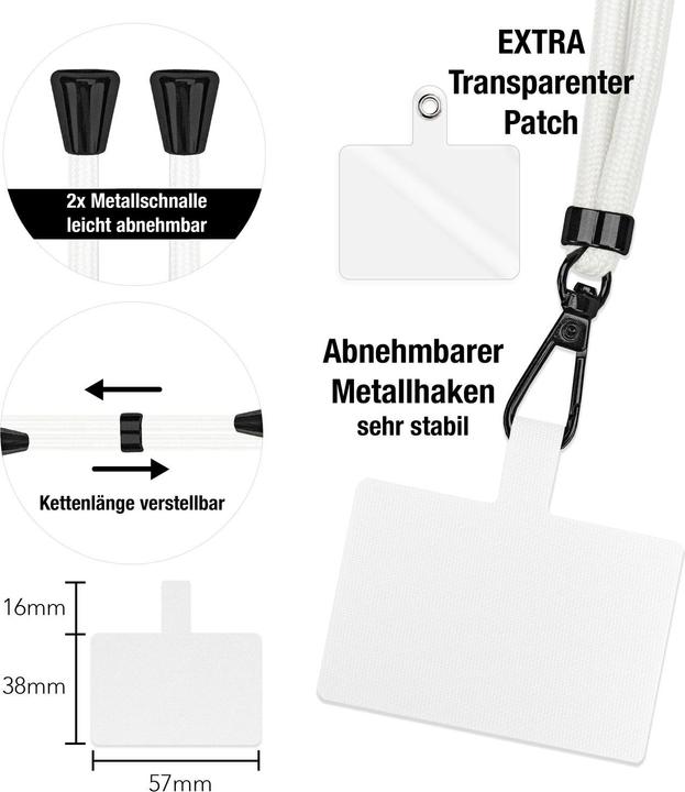 Actual product image Nalia Mobile phone strap + pad