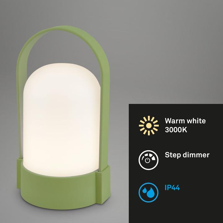 Image du produit Briloner ASA Akku LED Tischleuchte - Touchdimmer - Lindgrün