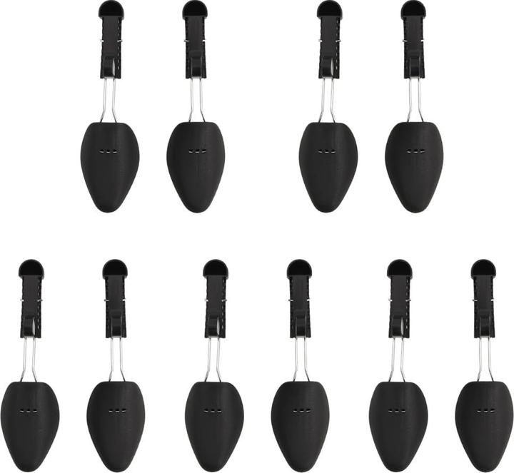 Immagine prodotto VidaXL Alberi per scarpe 5 paia neri UE 35-38 plastica, colore (36, 10 x)