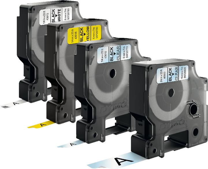Actual product image Dymo S0720780 Standard tape (0.60 cm, Black)
